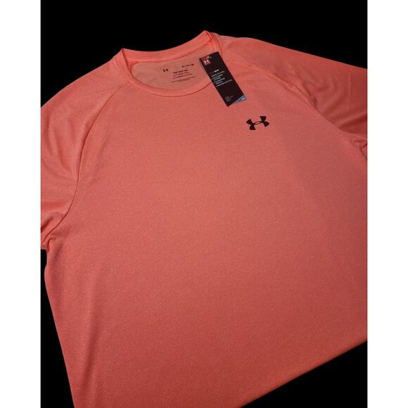 NWT Under Armour UA Men's HeatGear Tech Tee Beta Red Size XL - Picture 6 of 7